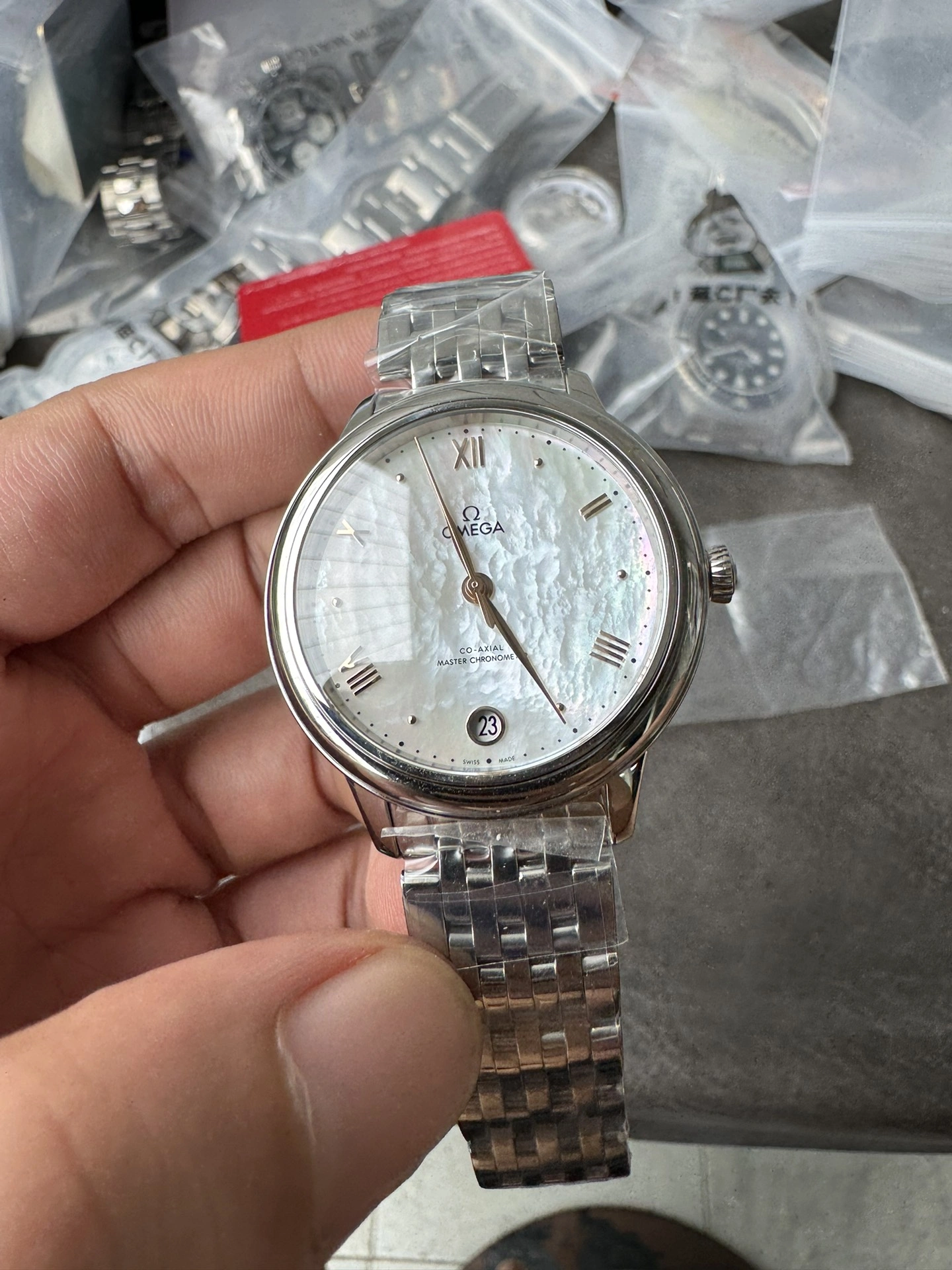 CBD Factory Omega De Ville Prestige 34mm Mother-of-Pearl Dial (434.10.34.20.05.001) 1:1 Super Clone -DD8800 Movement Casual 333